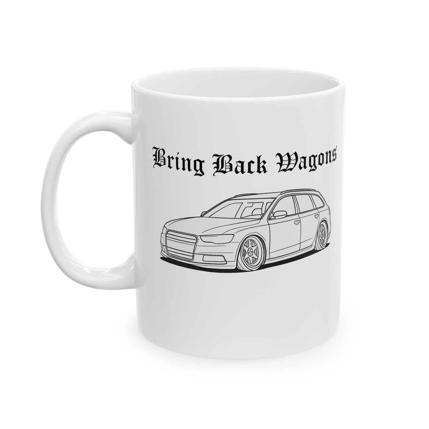 Bring Back Wagons Mug – Classic Car Lover Edition