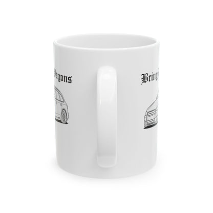 Bring Back Wagons Mug – Classic Car Lover Edition