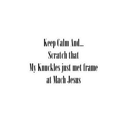 Mach Jesus Vinyl Decal